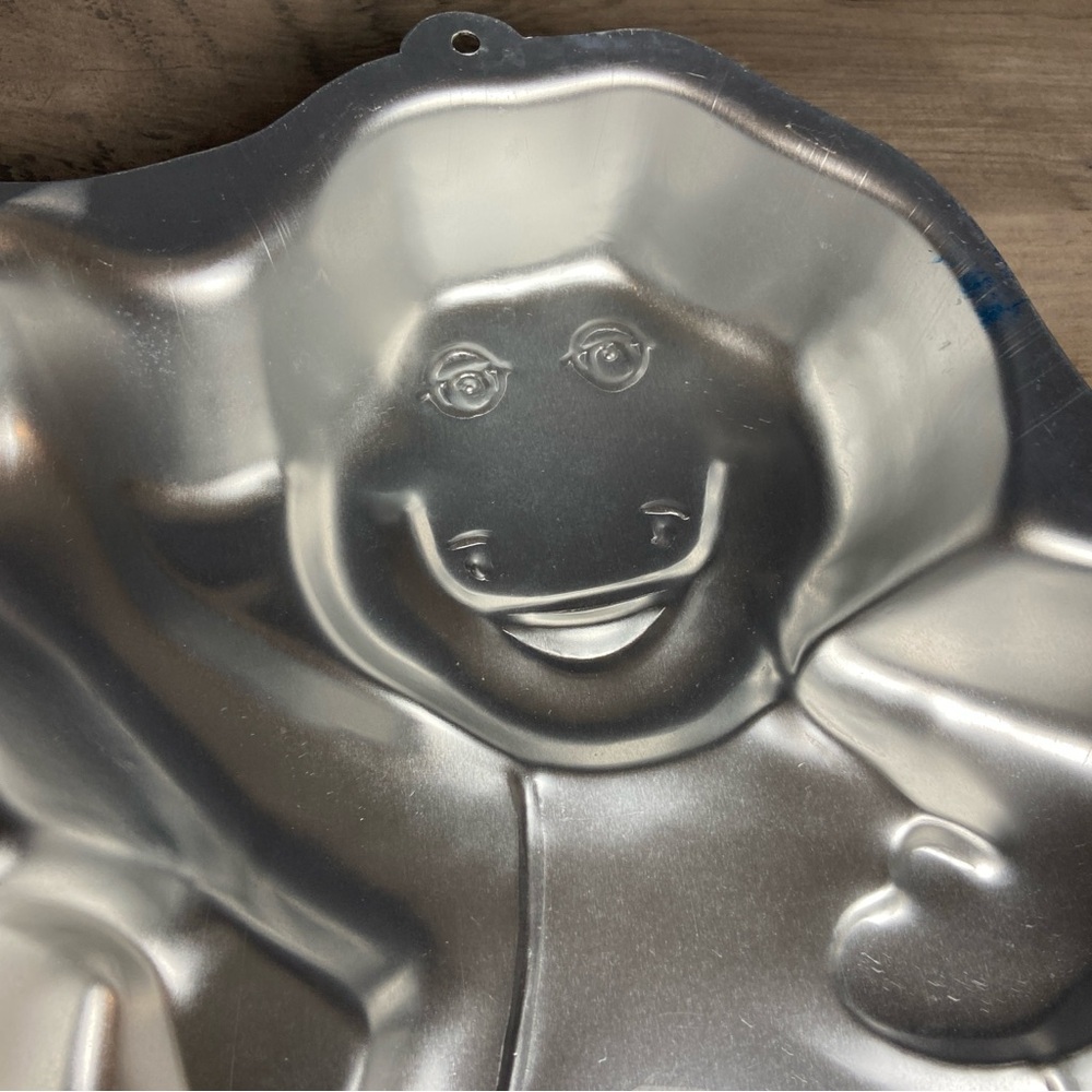 1993 Wilton Barney‎ the Purple Dinosaur Cake Pan  #2105-6713 - Picture 5 of 8